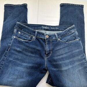 Levi's Blue Straight Leg Jeans Modern Slim